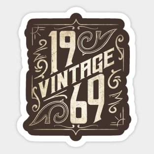 50th Birthday Gift - Vintage January 1969 Women Men Sticker